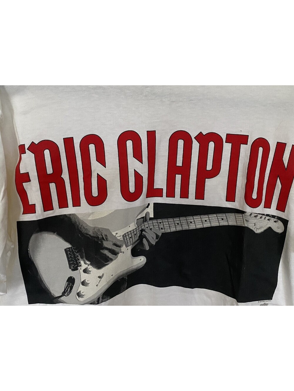 Eric Clapton Vintage T Shirt 1994 “Nothing but the Blues” Large Single Stitch